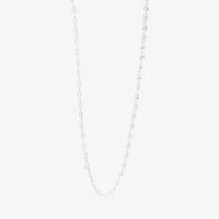 Silver Reflections Womens Pure Silver Over Brass 18 Inch Bead Chain Necklace