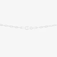 Silver Reflections Womens Pure Silver Over Brass 24 Inch Link Chain Necklace