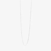 Silver Reflections Womens Pure Silver Over Brass 24 Inch Link Chain Necklace