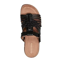 Easy Spirit Womens Mindi Adjustable Strap Flat Sandals