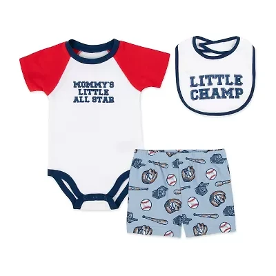 Baby Essentials Boys 3-pc. Short Set