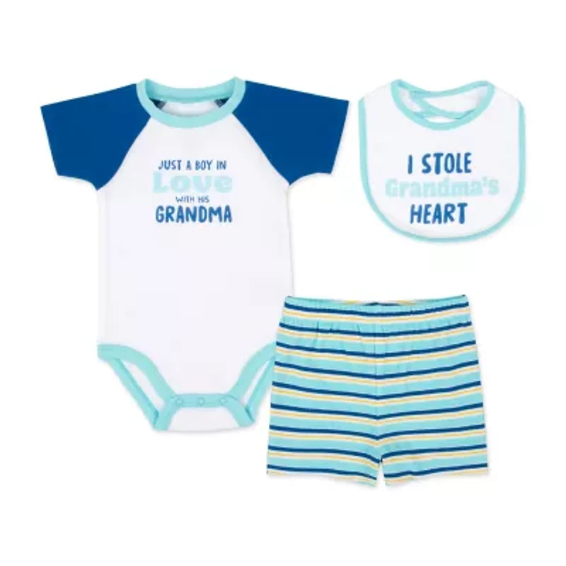 Baby Essentials Boys 3-pc. Short Set