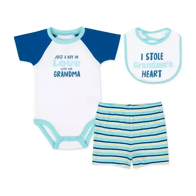 Baby Essentials Boys 3-pc. Short Set