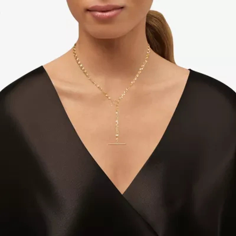 Womens 14K Gold 18 Inch Link Necklace