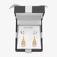 14K Gold Teardrop Earrings