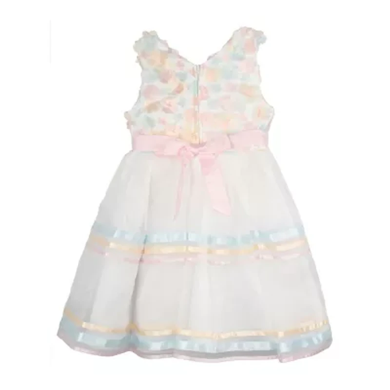 Rare Editions Toddler Girls Sleeveless Flower Girl Fit + Flare Dress