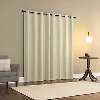 Sun Zero Atmosphere Grommet Top 100% Blackout Single Curtain Panel
