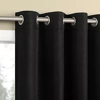 Sun Zero Atmosphere Grommet Top 100% Blackout Single Curtain Panel