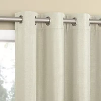 Sun Zero Atmosphere Grommet Top 100% Blackout Single Curtain Panel