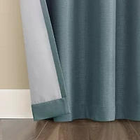 Sun Zero Atmosphere Grommet Top 100% Blackout Single Curtain Panel