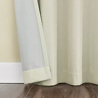Sun Zero Atmosphere Grommet Top 100% Blackout Single Curtain Panel