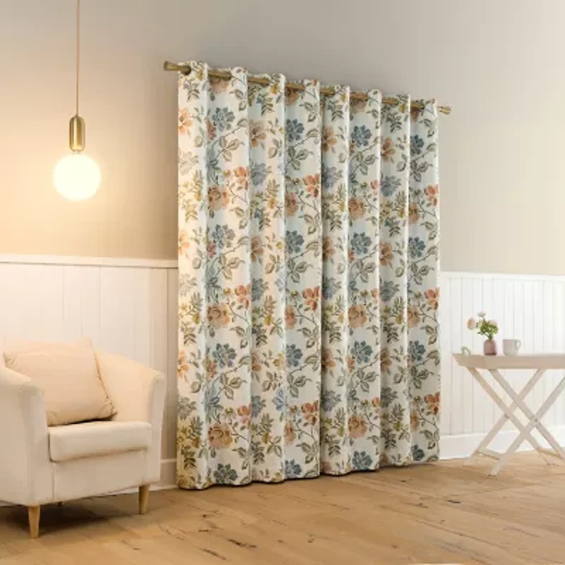 Sun Zero Atmosphere Blanchette Grommet Top 100% Blackout Single Curtain Panel