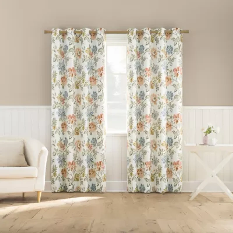 Sun Zero Atmosphere Blanchette Grommet Top 100% Blackout Single Curtain Panel