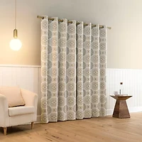 Sun Zero Atmosphere Melrose Grommet Top 100% Blackout Single Curtain Panel