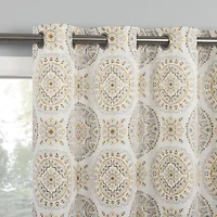 Sun Zero Atmosphere Melrose Grommet Top 100% Blackout Single Curtain Panel