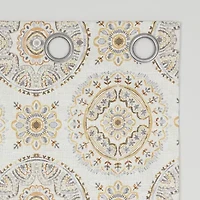 Sun Zero Atmosphere Melrose Grommet Top 100% Blackout Single Curtain Panel
