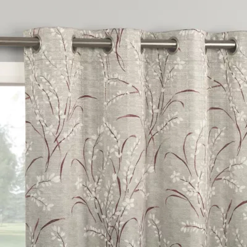 Sun Zero Atmosphere Darley Grommet Top 100% Blackout Single Curtain Panel