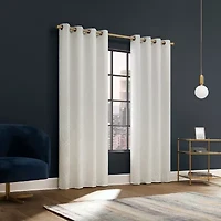 Sun Zero Atmosphere Davenport Grommet Top 100% Blackout Single Curtain Panel