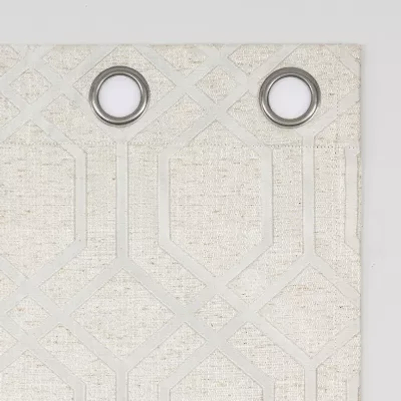 Sun Zero Atmosphere Davenport Grommet Top 100% Blackout Single Curtain Panel