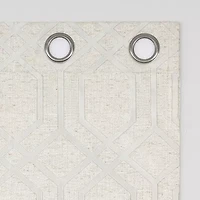 Sun Zero Atmosphere Davenport Grommet Top 100% Blackout Single Curtain Panel