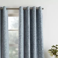 Martha Stewart Acadia Grommet Top Blackout Single Curtain Panel