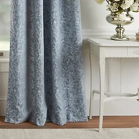 Martha Stewart Acadia Grommet Top Blackout Single Curtain Panel