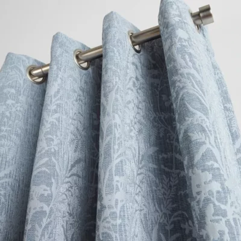 Martha Stewart Acadia Grommet Top Blackout Single Curtain Panel