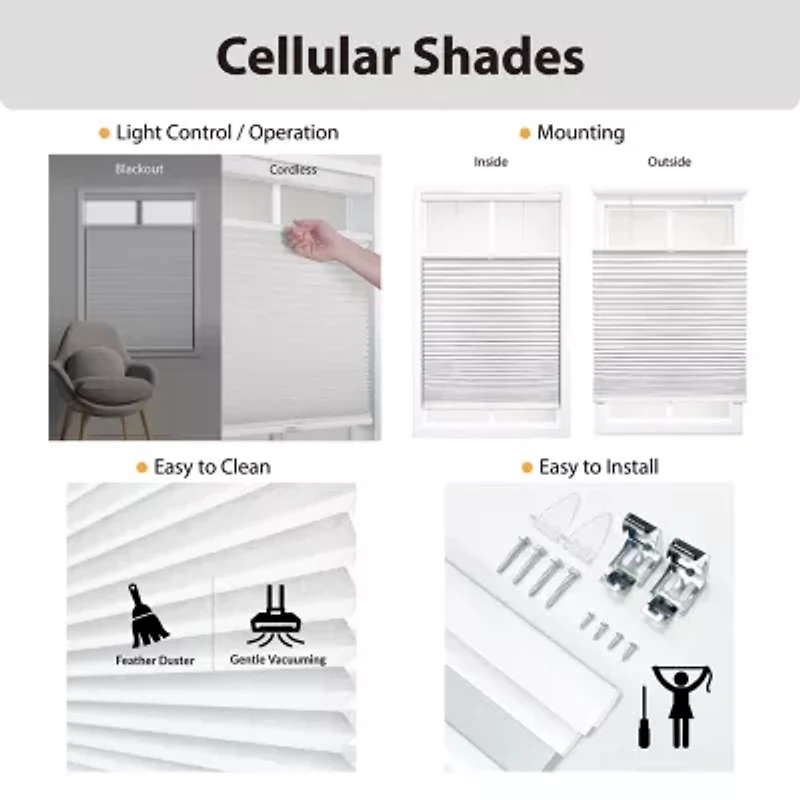 Cut-to-Width Cordless Top-Down Bottom-Up Blackout Shade