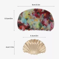 Bijoux Bar Shell 2-pc. Hair Clip