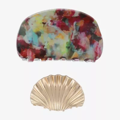 Bijoux Bar Shell 2-pc. Hair Clip