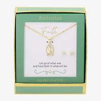 Footnotes Our Lady Of Guadalupe Womens Cubic Zirconia 14K Gold Over Brass Pure Silver Over Brass 2-pc. Jewelry Set