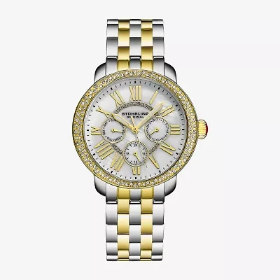 Stuhrling Womens Two Tone Stainless Steel Bracelet Watch 4081.4