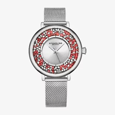 Stuhrling Womens Silver Tone Stainless Steel Strap Watch 793a.02