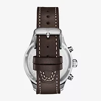 Stuhrling Mens Leather Strap Watch