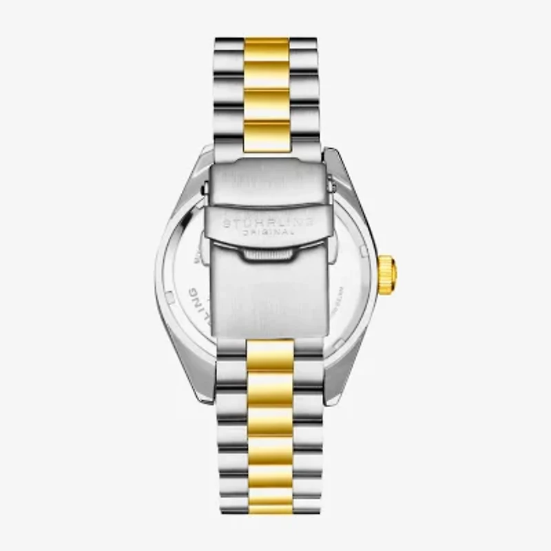 Stuhrling Mens Two Tone Stainless Steel Bracelet Watch