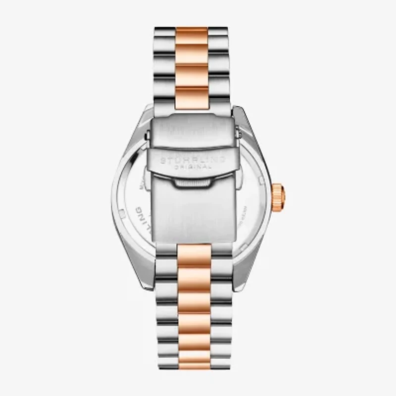 Stuhrling Mens Two Tone Stainless Steel Bracelet Watch 4070.6