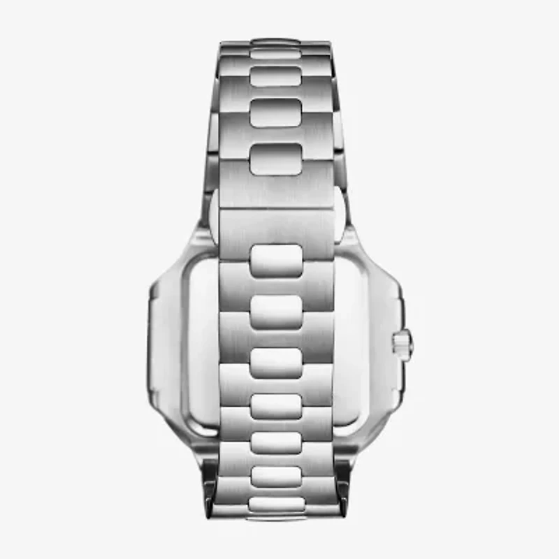 Stuhrling Mens Silver Tone Stainless Steel Bracelet Watch