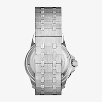 Stuhrling Mens Silver Tone Stainless Steel Bracelet Watch 4047.1