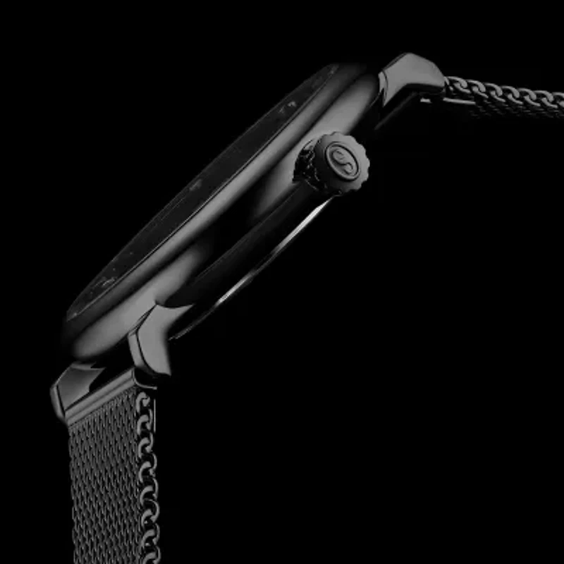 Stuhrling Womens Black Stainless Steel Strap Watch 793a.06