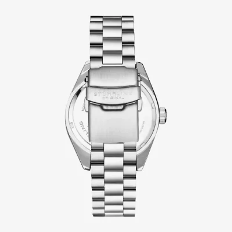 Stuhrling Mens Silver Tone Stainless Steel Bracelet Watch