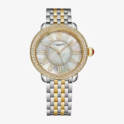 Stuhrling Womens Two Tone Stainless Steel Bracelet Watch