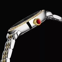 Stuhrling Womens Two Tone Stainless Steel Bracelet Watch