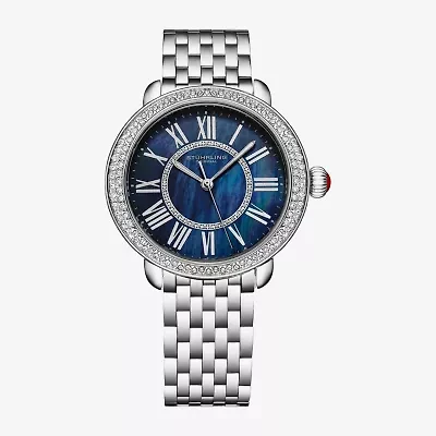 Stuhrling Womens Silver Tone Stainless Steel Bracelet Watch 4074.2
