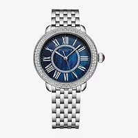 Stuhrling Womens Silver Tone Stainless Steel Bracelet Watch 4074.2