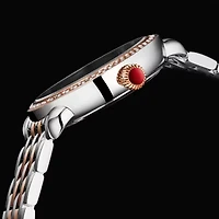 Stuhrling Womens Two Tone Stainless Steel Bracelet Watch 4074.4