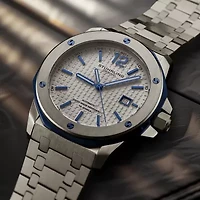 Stuhrling Mens Automatic Silver Tone Stainless Steel Bracelet Watch 4047.2