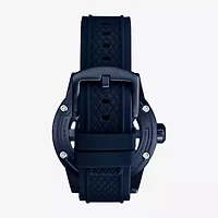 Stuhrling Mens Automatic Blue Strap Watch