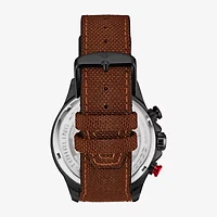 Stuhrling Mens Brown Leather Strap Watch 4029.4