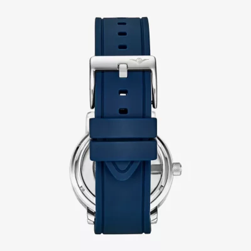 Stuhrling Mens Blue Strap Watch 3915.1