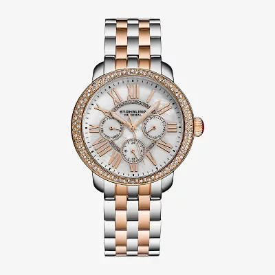 Stuhrling Womens Two Tone Stainless Steel Bracelet Watch 4081.3